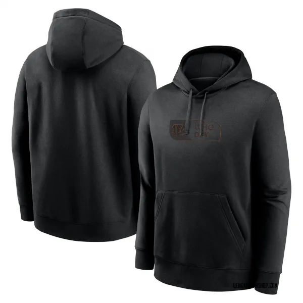 Men's Cincinnati Bengals Black Edge Club Pullover Hoodie