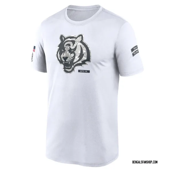 Men's Cincinnati Bengals Legend White 2024 Salute To Service Performance T-Shirt