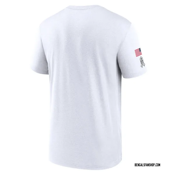 Men's Cincinnati Bengals Legend White 2024 Salute To Service Performance T-Shirt