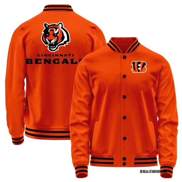 Men's Cincinnati Bengals Orange Full-Snap Jacket