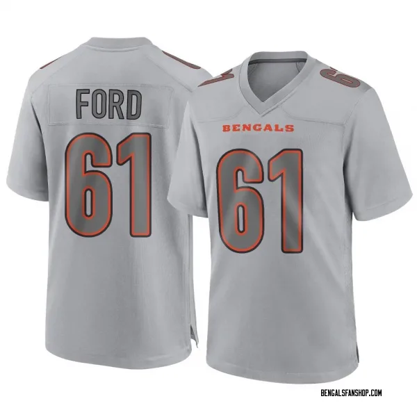 Men's Cody Ford Cincinnati Bengals Game Gray Atmosphere Fashion Jersey
