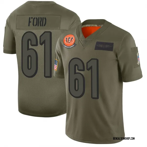 Men's Cody Ford Cincinnati Bengals Limited Camo 2019 Salute to Service Jersey