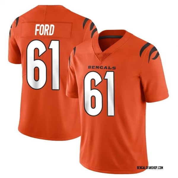 Men's Cody Ford Cincinnati Bengals Limited Orange Vapor Untouchable Jersey