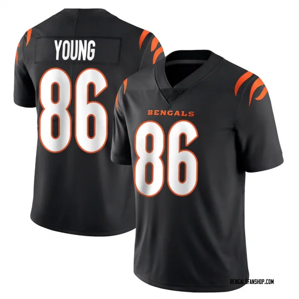 Men's Colbie Young Cincinnati Bengals Limited Black Team Color Vapor Untouchable Jersey