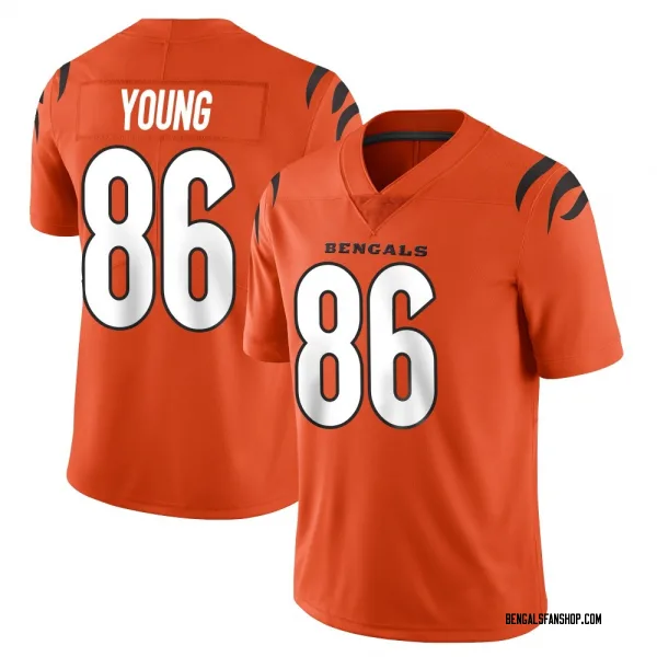 Men's Colbie Young Cincinnati Bengals Limited Orange Vapor Untouchable Jersey