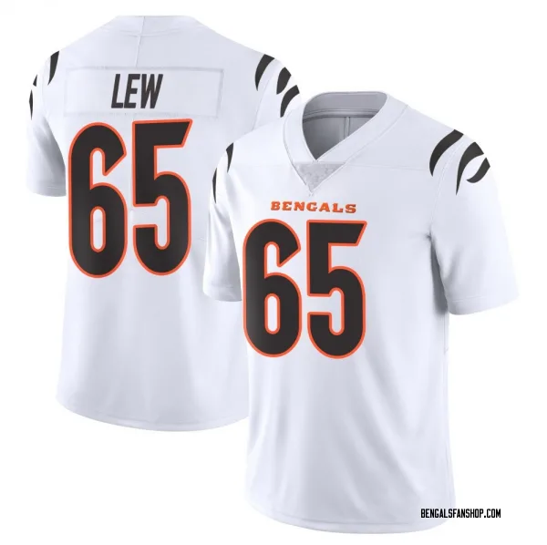 Men's Connor Lew Cincinnati Bengals Limited White Vapor Untouchable Jersey