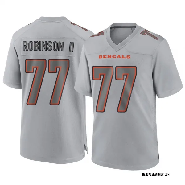 Men's Corey Robinson II Cincinnati Bengals Game Gray Atmosphere Fashion Jersey