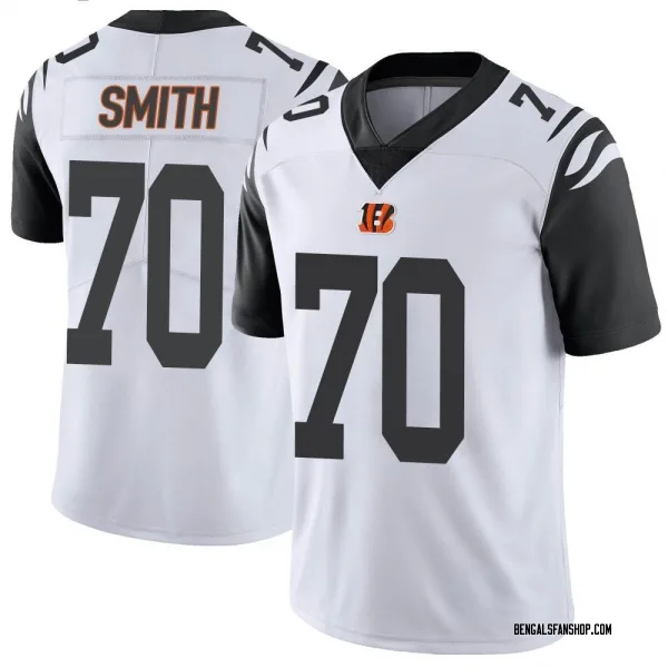 Men's D'Ante Smith Cincinnati Bengals Limited White Color Rush Vapor Untouchable Jersey