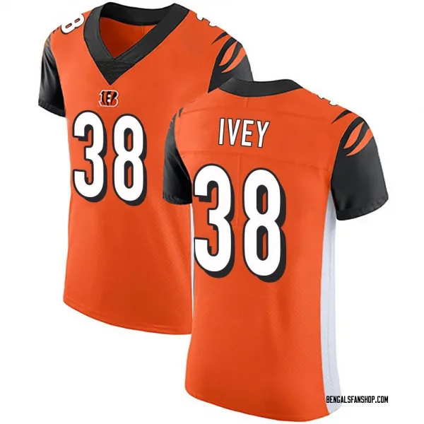 Men's DJ Ivey Cincinnati Bengals Elite Orange Alternate Vapor Untouchable Jersey