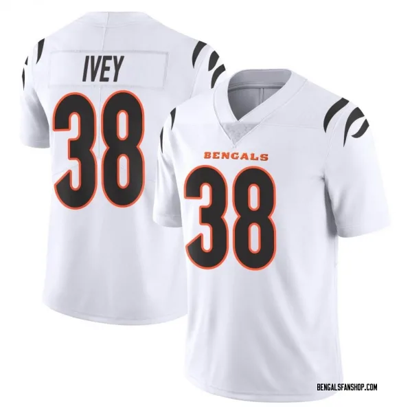 Men's DJ Ivey Cincinnati Bengals Limited White Vapor Untouchable Jersey