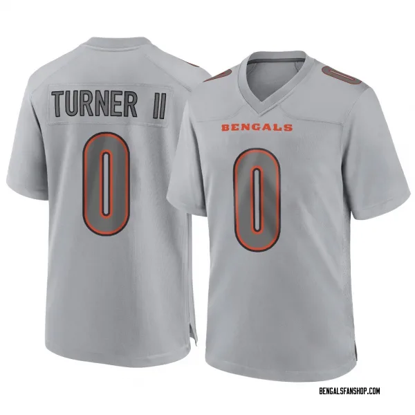 Men's DJ Turner II Cincinnati Bengals Game Gray Atmosphere Fashion Jersey