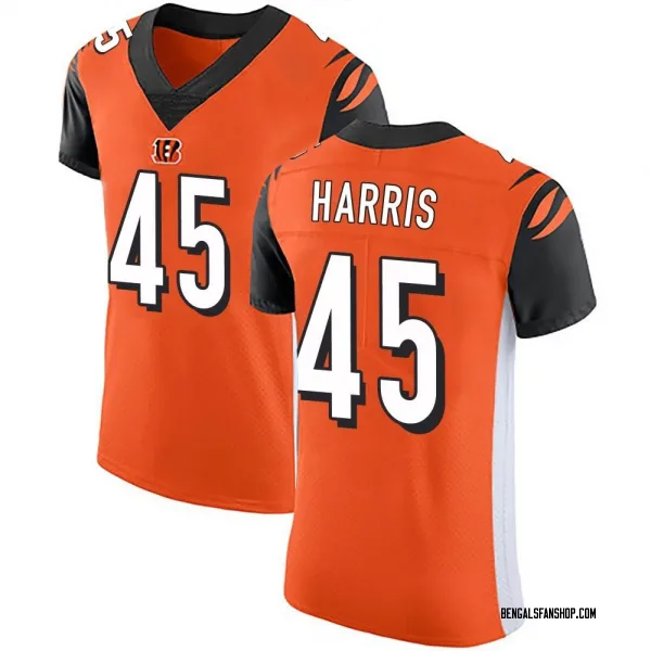 Men's Darien Harris Cincinnati Bengals Elite Orange Alternate Vapor Untouchable Jersey