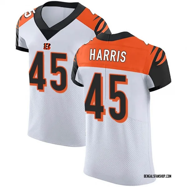 Men's Darien Harris Cincinnati Bengals Elite White Vapor Untouchable Jersey