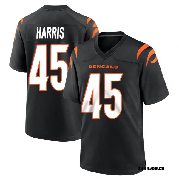 Men's Darien Harris Cincinnati Bengals Game Black Team Color Jersey