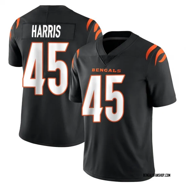 Men's Darien Harris Cincinnati Bengals Limited Black Team Color Vapor Untouchable Jersey