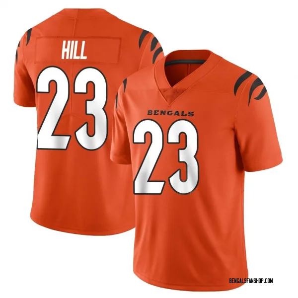 Men's Dax Hill Cincinnati Bengals Limited Orange Vapor Untouchable Jersey