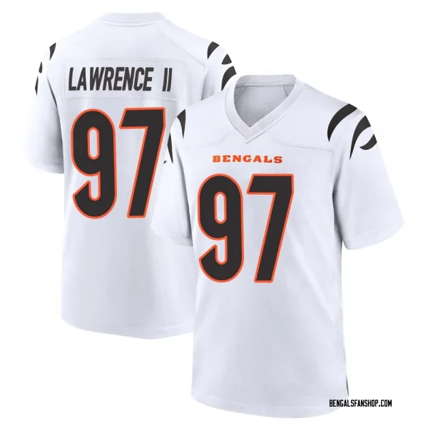 Men's Dexter Lawrence II Cincinnati Bengals Game White Jersey