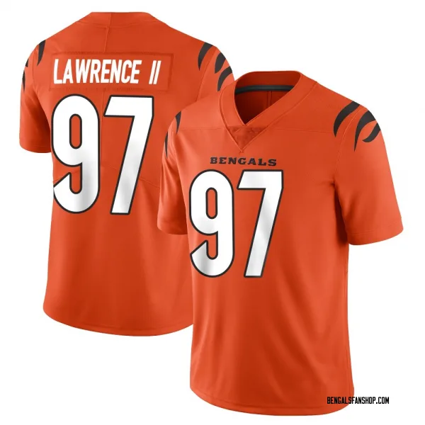 Men's Dexter Lawrence II Cincinnati Bengals Limited Orange Vapor Untouchable Jersey