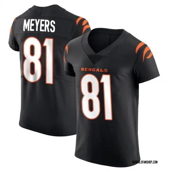 Men's Dohnte Meyers Cincinnati Bengals Elite Black Team Color Vapor Untouchable Jersey