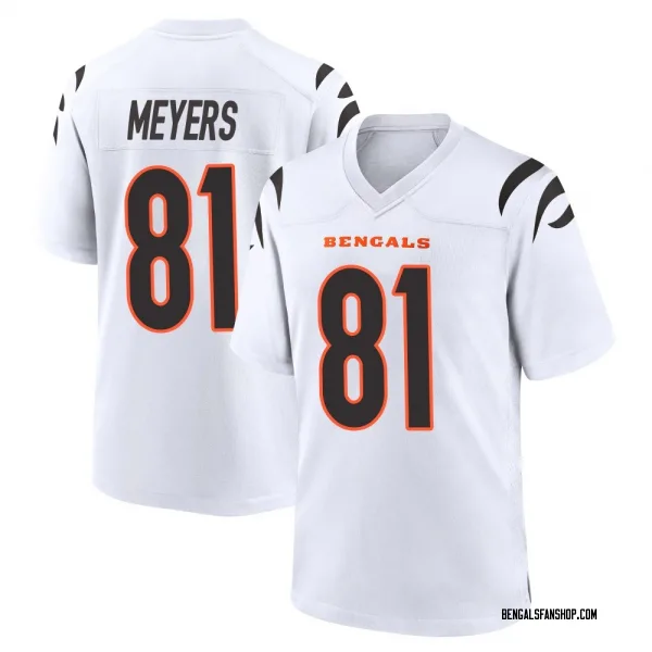 Men's Dohnte Meyers Cincinnati Bengals Game White Jersey