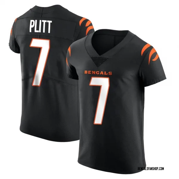 Men's Drew Plitt Cincinnati Bengals Elite Black Team Color Vapor Untouchable Jersey