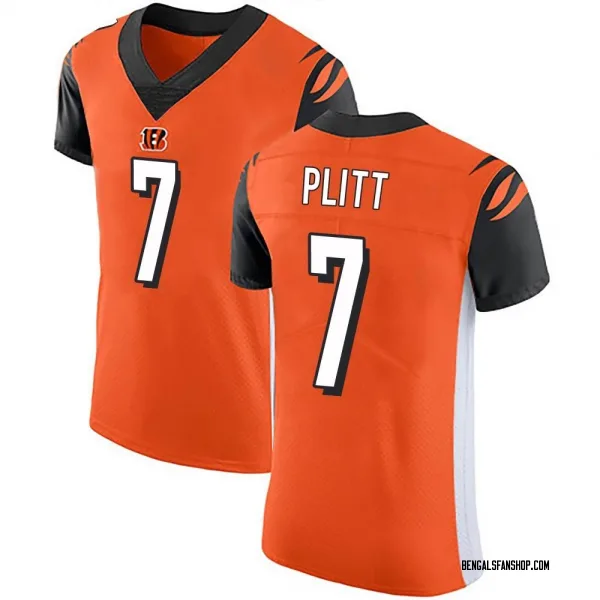 Men's Drew Plitt Cincinnati Bengals Elite Orange Alternate Vapor Untouchable Jersey
