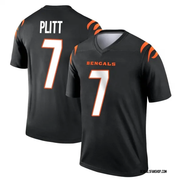 Men's Drew Plitt Cincinnati Bengals Legend Black Jersey