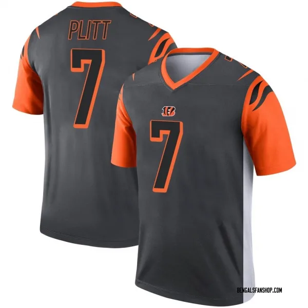 Men's Drew Plitt Cincinnati Bengals Legend Silver Jersey