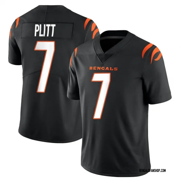 Men's Drew Plitt Cincinnati Bengals Limited Black Team Color Vapor Untouchable Jersey