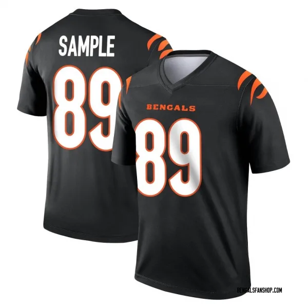 Men's Drew Sample Cincinnati Bengals Legend Black Jersey