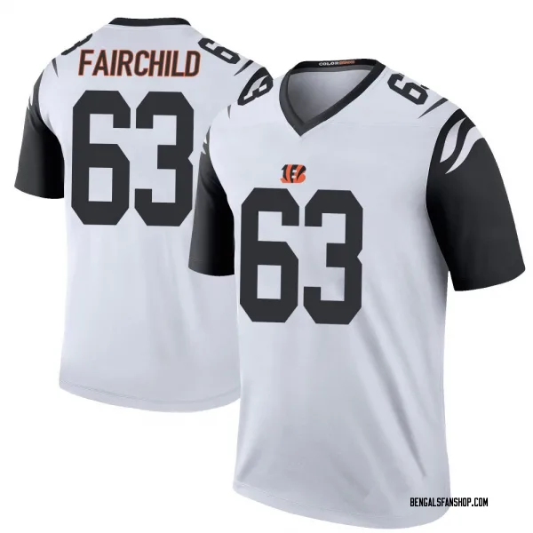 Men's Dylan Fairchild Cincinnati Bengals Legend White Color Rush Jersey