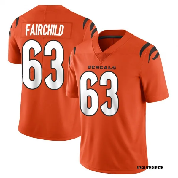 Men's Dylan Fairchild Cincinnati Bengals Limited Orange Vapor Untouchable Jersey