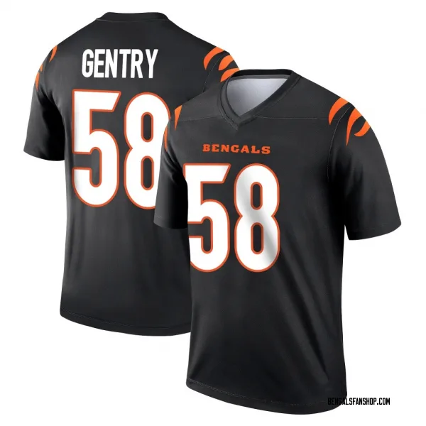 Men's Eric Gentry Cincinnati Bengals Legend Black Jersey