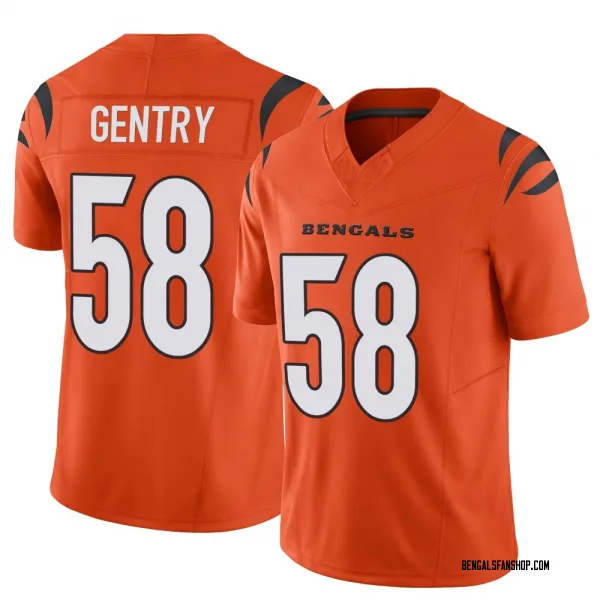 Men's Eric Gentry Cincinnati Bengals Limited Orange Vapor F.U.S.E. Jersey