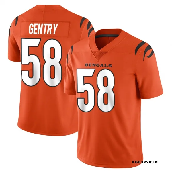 Men's Eric Gentry Cincinnati Bengals Limited Orange Vapor Untouchable Jersey