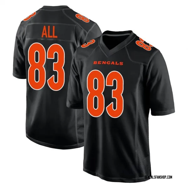 Men's Erick All Jr. Cincinnati Bengals Game Black Fashion Jersey