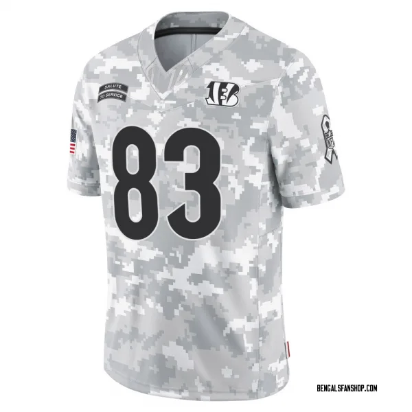 Men's Erick All Jr. Cincinnati Bengals Limited Arctic Camo 2024 Salute to Service Jersey