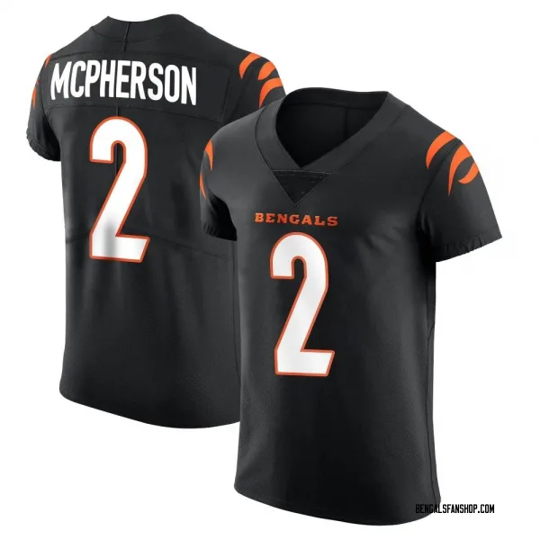 Men's Evan McPherson Cincinnati Bengals Elite Black Team Color Vapor Untouchable Jersey