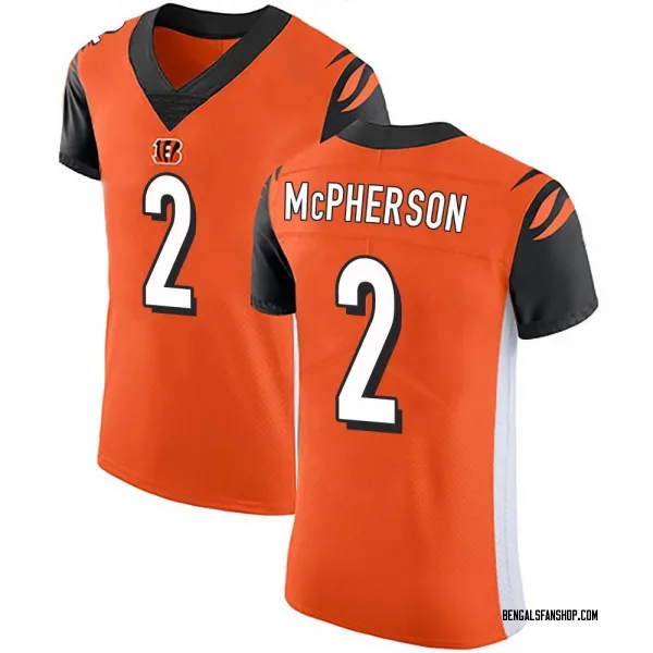 Men's Evan McPherson Cincinnati Bengals Elite Orange Alternate Vapor Untouchable Jersey