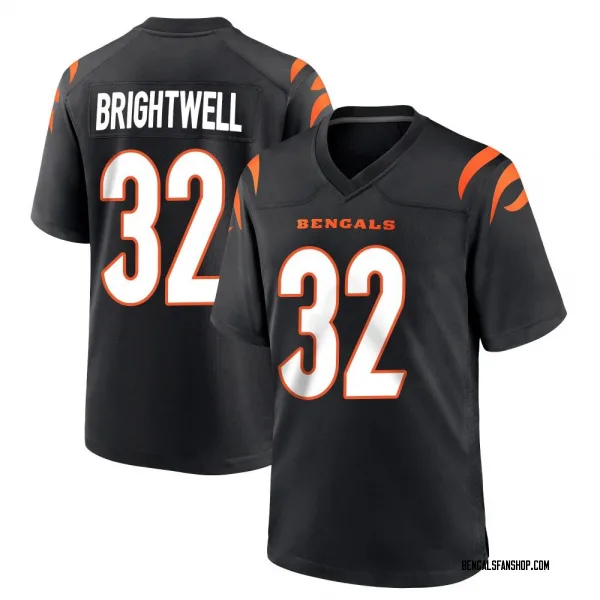 Men's Gary Brightwell Cincinnati Bengals Game Black Team Color Jersey