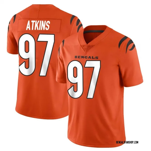 Men's Geno Atkins Cincinnati Bengals Limited Orange Vapor Untouchable Jersey