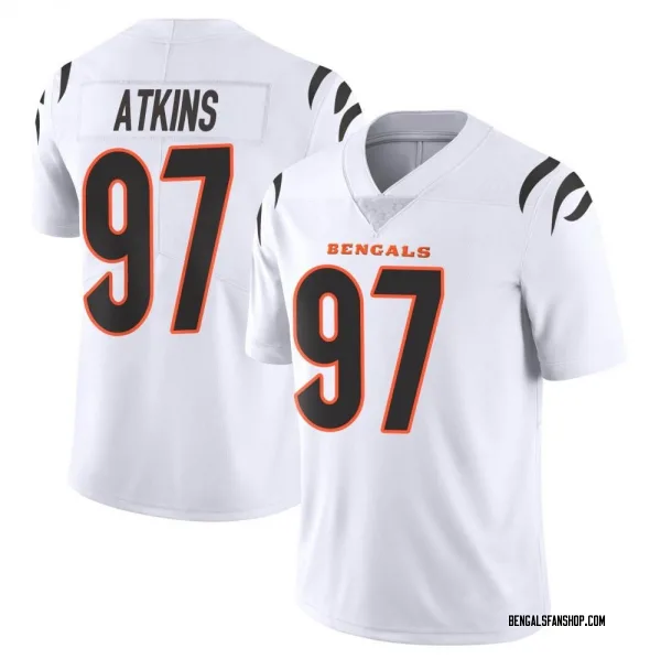 Men's Geno Atkins Cincinnati Bengals Limited White Vapor Untouchable Jersey