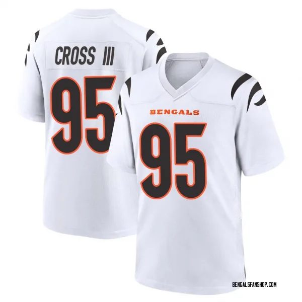 Men's Howard Cross III Cincinnati Bengals Game White Jersey