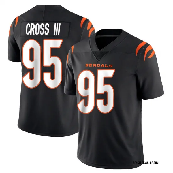 Men's Howard Cross III Cincinnati Bengals Limited Black Team Color Vapor Untouchable Jersey