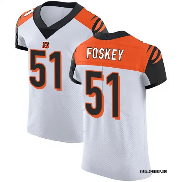 Men's Isaiah Foskey Cincinnati Bengals Elite White Vapor Untouchable Jersey