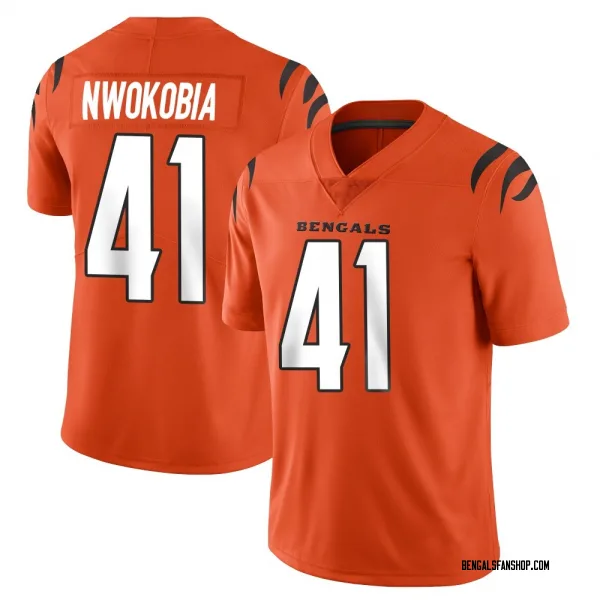 Men's Isaiah Nwokobia Cincinnati Bengals Limited Orange Vapor Untouchable Jersey