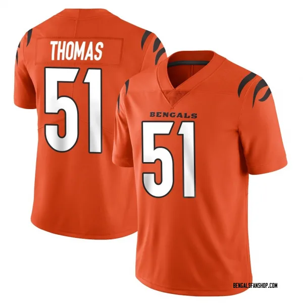 Men's Isaiah Thomas Cincinnati Bengals Limited Orange Vapor Untouchable Jersey