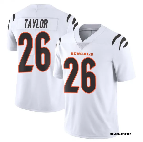 Men's Ja'Sir Taylor Cincinnati Bengals Limited White Vapor Untouchable Jersey