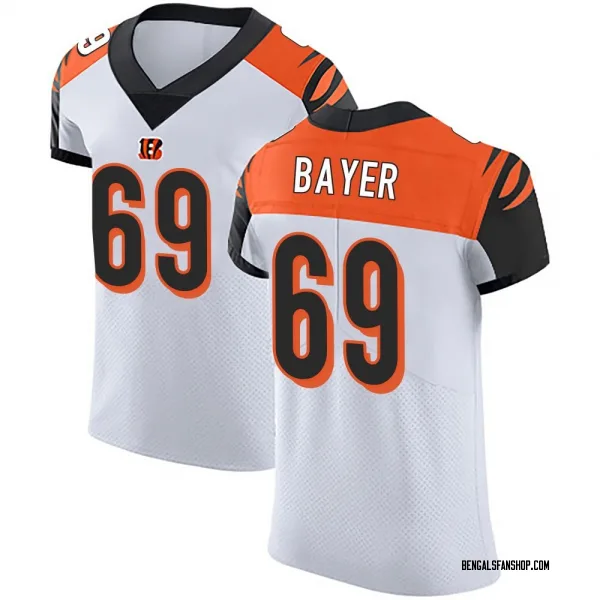 Men's Jacob Bayer Cincinnati Bengals Elite White Vapor Untouchable Jersey