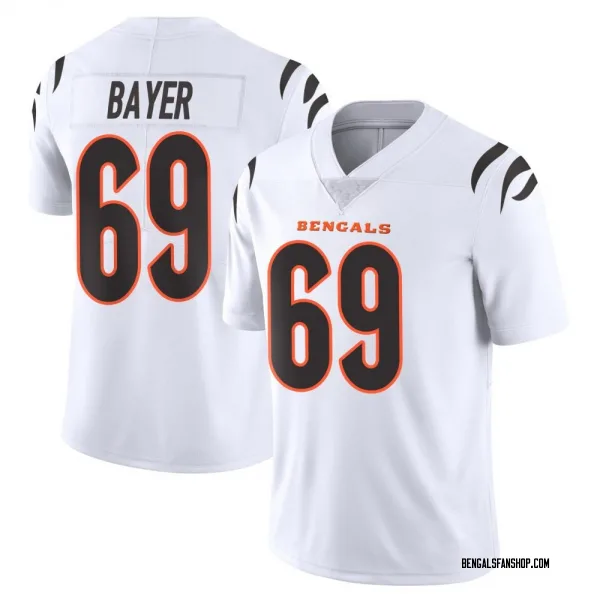 Men's Jacob Bayer Cincinnati Bengals Limited White Vapor Untouchable Jersey
